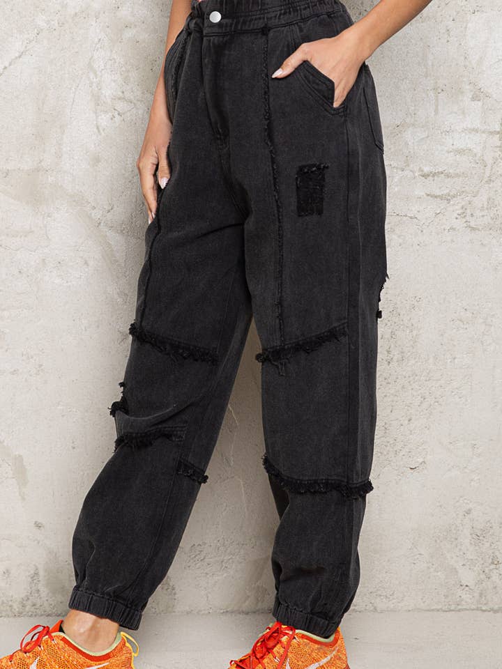 Pol Clothing - Wholesale Pants - Women's - Woven Casual Jogger Pant SALE