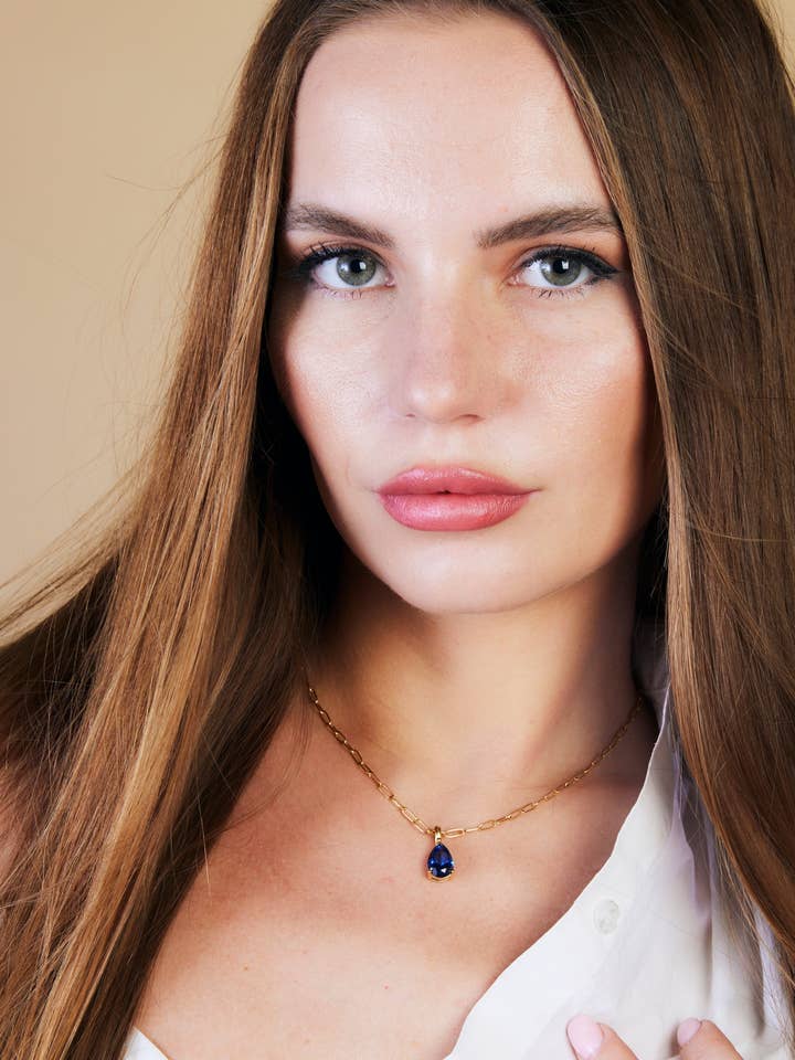 Mother's Birthstone Diamond Necklace for wholesale by Pristti Design