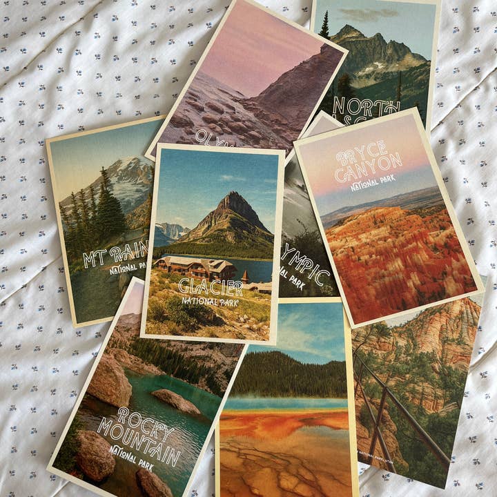 Traildust Goods - Wholesale Postcard - Olympic Rialto Beach Titled Vintage Inspired 4x6 Postcards5