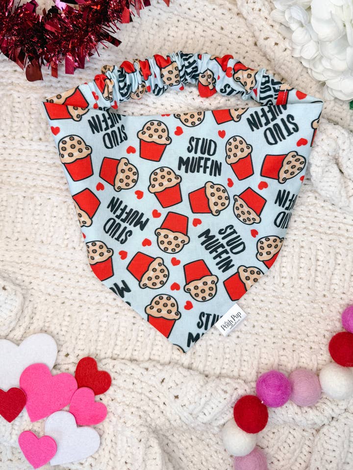 Stud Muffin Bandana for wholesale by The Posh Pup Collective