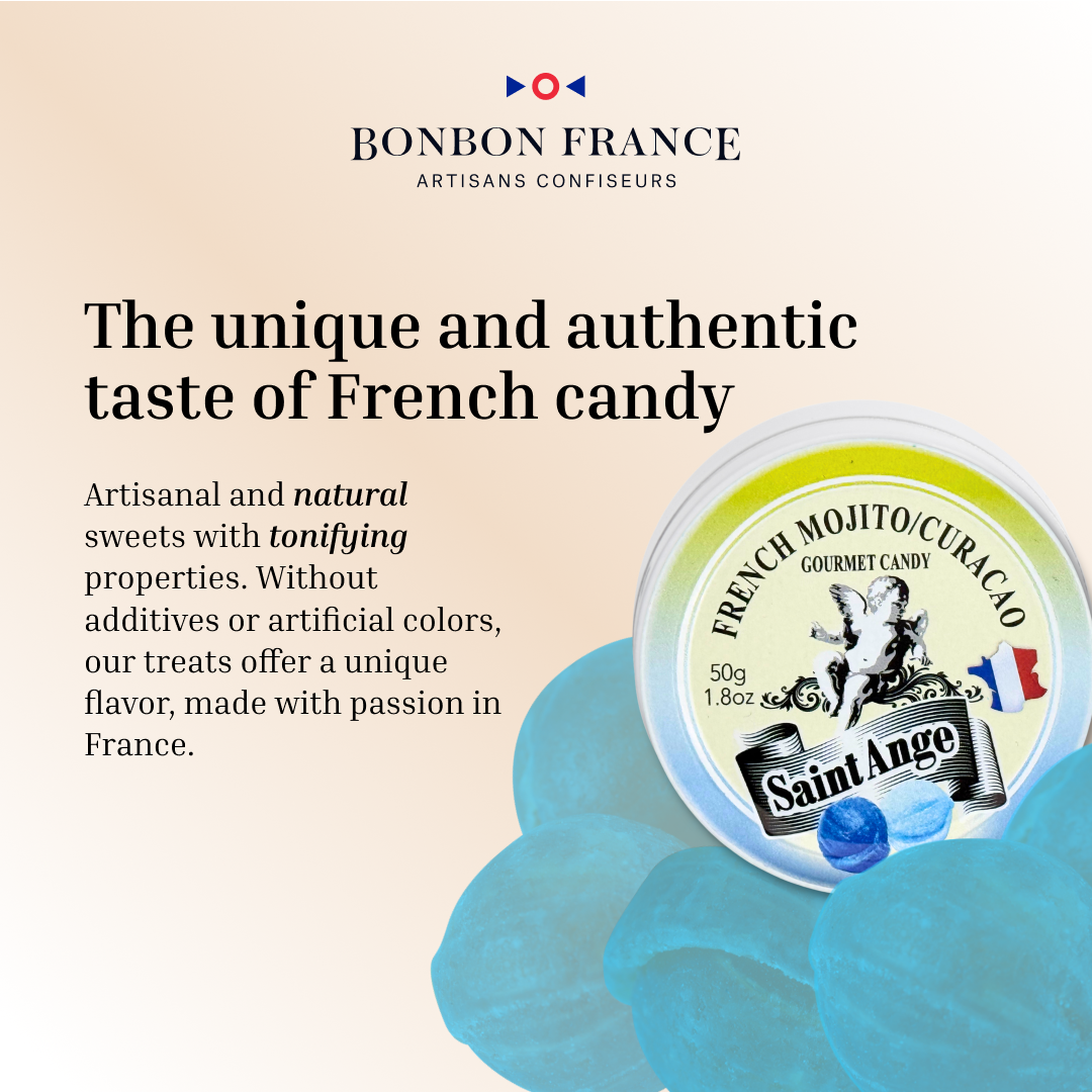 Bonbon-France - Wholesale Hard Candy - Saint-Ange Curacao Mojito Cocktail1