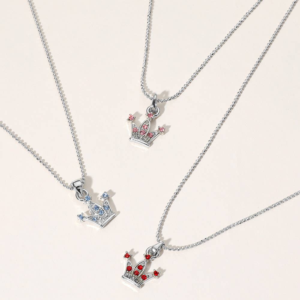 Sensibling Corp. - Wholesale Pendant/Charm Necklace - Rhinestone Embellished Crown Pendant Necklace12