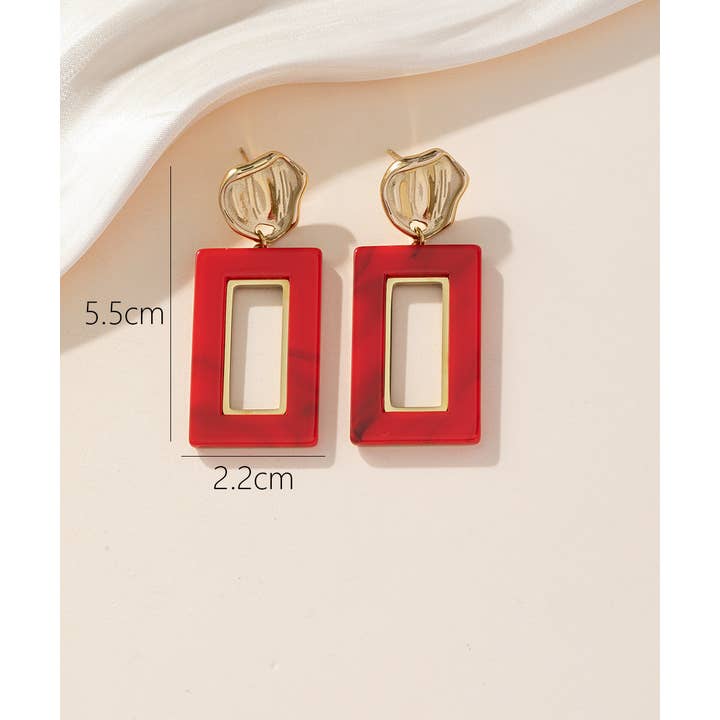 Blossom bijoux - Wholesale Dangle Earrings - 24BOA005 Stainless Steel Stud Earrings1