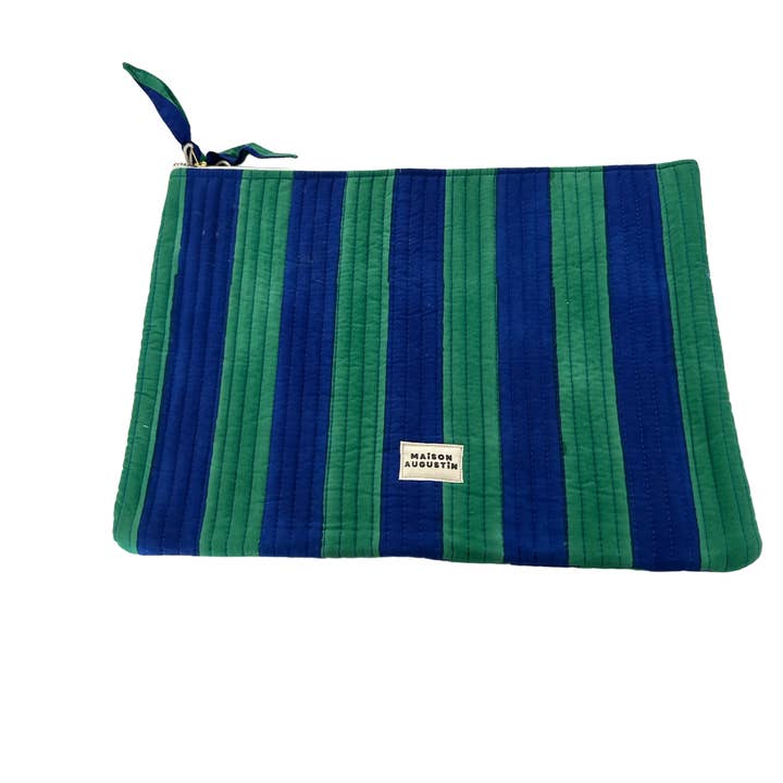 Maison Augustin - Wholesale Laptop/Tablet Case - Women's - STRIPE PRAIRIE laptop case1
