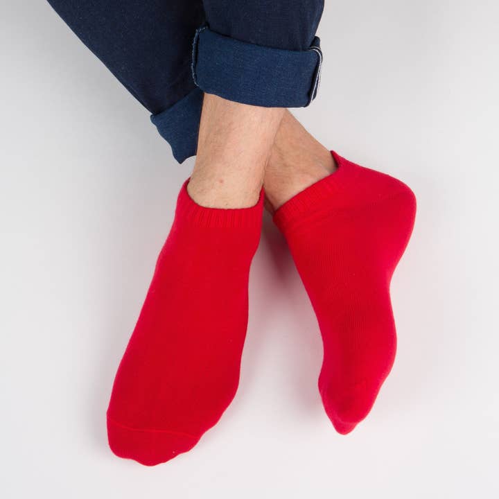 Socquettes - Rouge Cardinal pour la vente par Archiduchesse