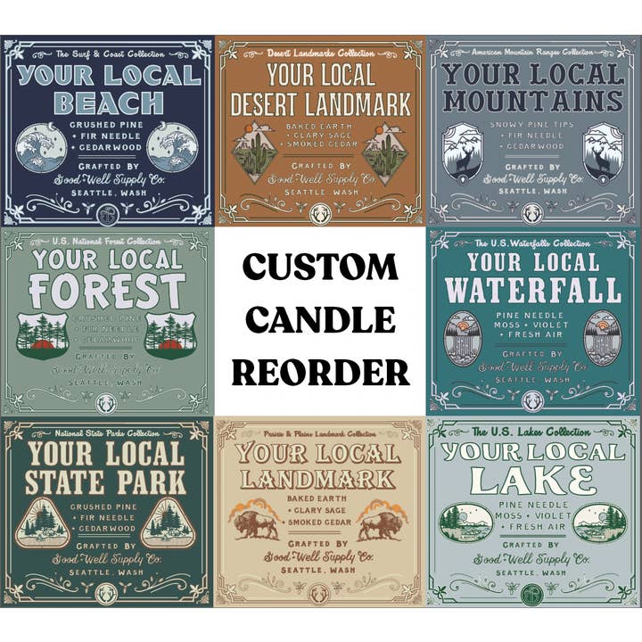 Good & Well Supply Co. - Wholesale Jar/Filled Candle - REORDER Custom Candle