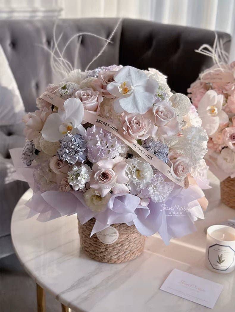 Elegant Design Supply - Wholesale Basket - Plastic Woven Imitation Flower Basket / Bucket6