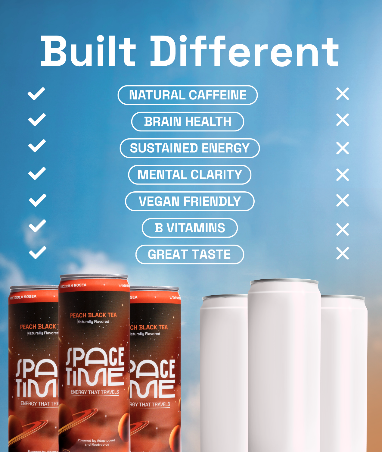 SpaceTime - Wholesale Soda/Carbonated Drink - PEACH TEA - (12 Pack)6