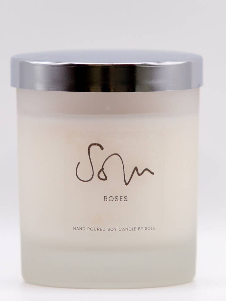 Roses Soy Wax Candle for wholesale by Solu Candles