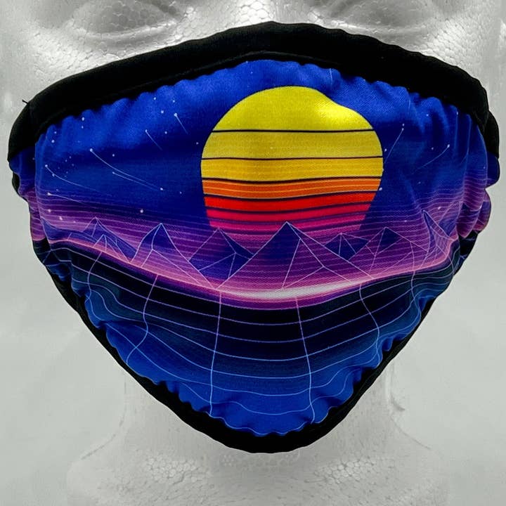 Triclops Rabbit - Wholesale Protective face mask/shield - Retro 80's Vaporwave Dust Cloth Face Mask