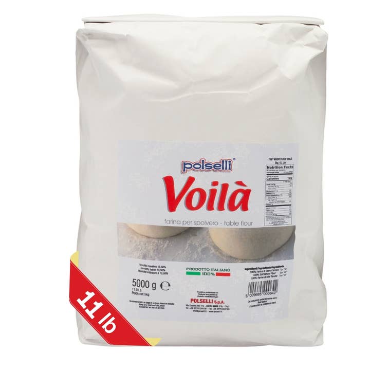 Polselli Voila’ Spolvero "00" Flour – Working Table Flour, 5 kg (11 lb) for wholesale by Wholesale Italian Food