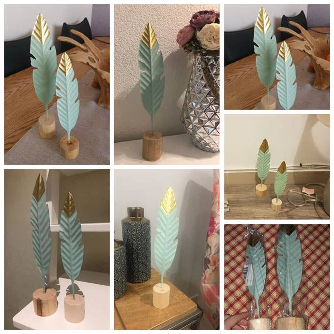 AN Commerce - Wholesale Ornament - Feather Wooden Decorations | Pack of 32