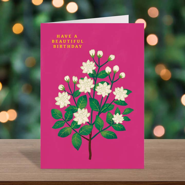 Floral Birthday Card | Handcrafted Flower wishes | for her for wholesale by Alphonsostudio