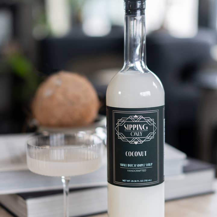 Sipping Only - Wholesale Cocktail Mix/Syrup - Handcrafted Coconut Simple Syrup