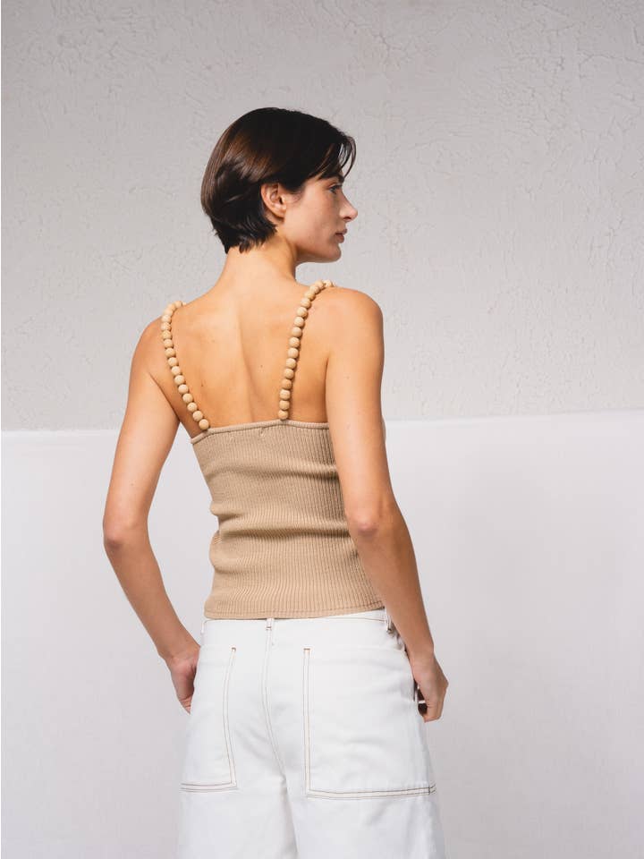 SMF - Wholesale Knit top – Women's - 249178 - Knitted top with ball straps5