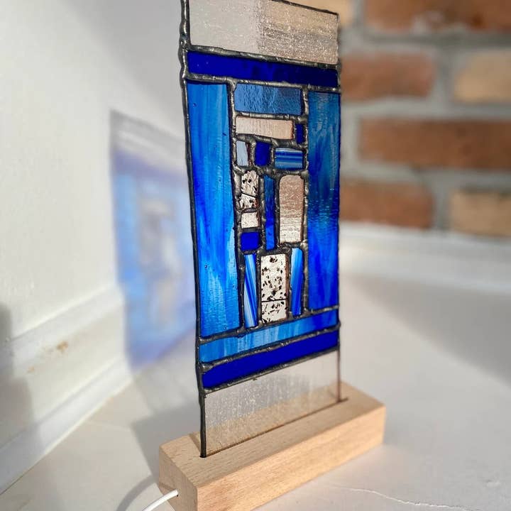 mARTaart - Wholesale Suncatcher - Personalized Stained Glass Panel | Stained Glass Window Panel Vertical | Handmade Stained Glass Panel Custom | Stained Glass Nightlight 2022