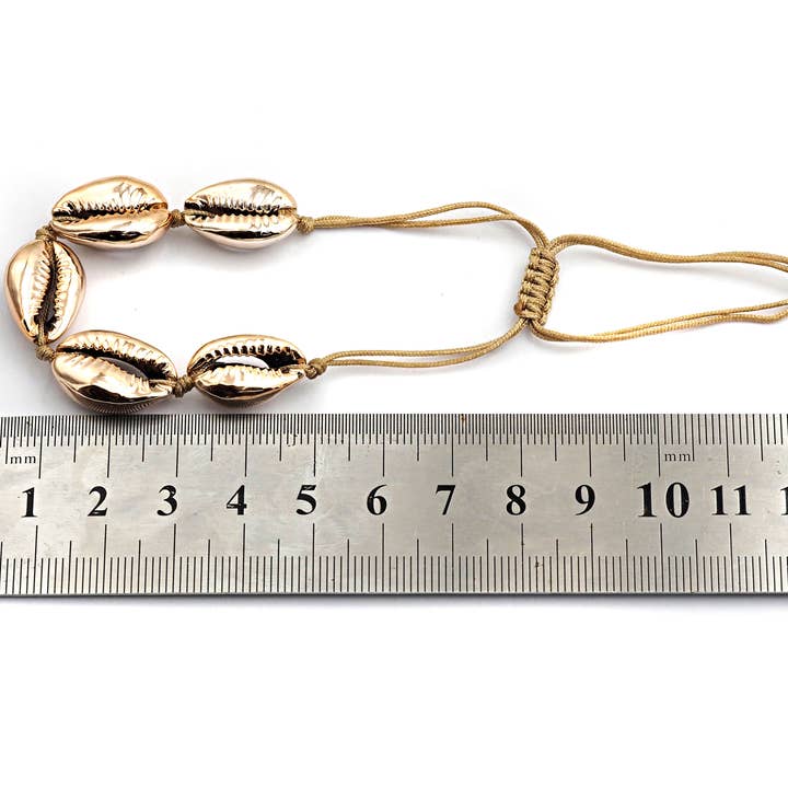 BestBeads&Beyond - Wholesale Charm/Dangle Bracelet - Pull Tie Style Cowrie bracelet, V462