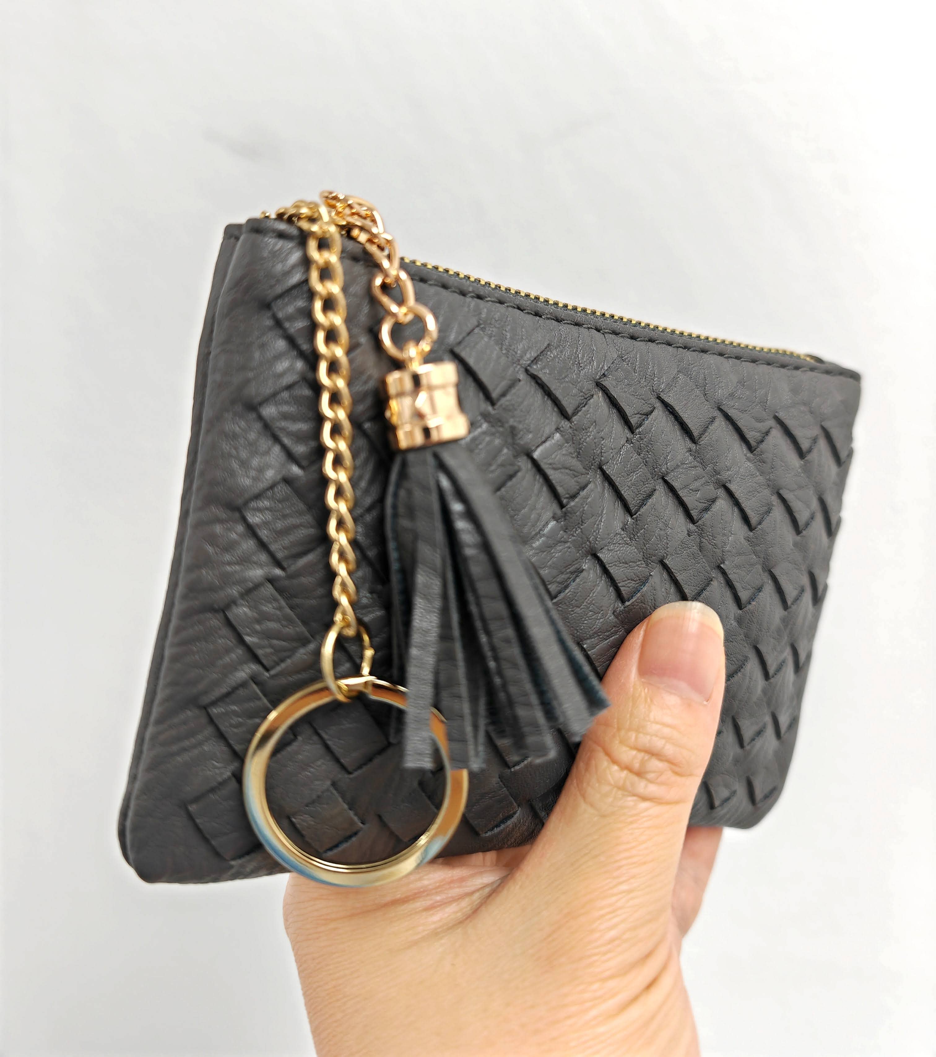 Superbia – Engroshandel Møntpung - Dame – Blød håndlavet vævet kvast nøglering lynlås kortholder mønt30