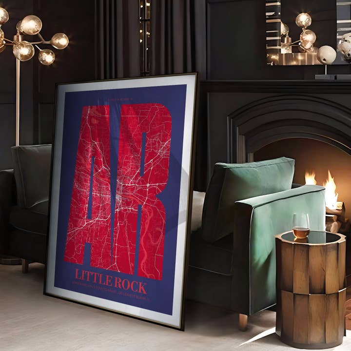 AR ARKANSAS LetraKarta för wholesale av The Traveler Art