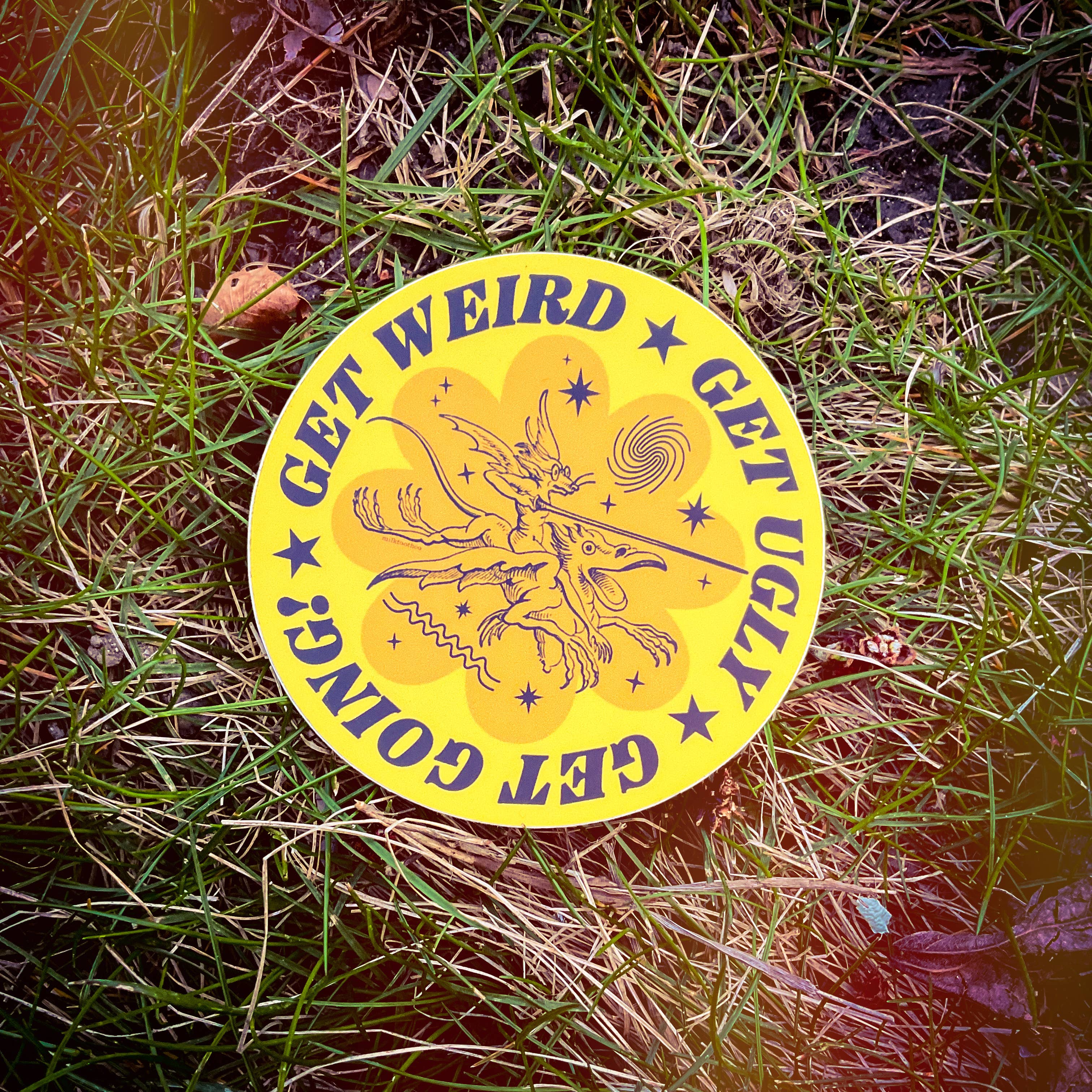 Milktooth Co - Wholesale Sticker - Get Weird! Sticker