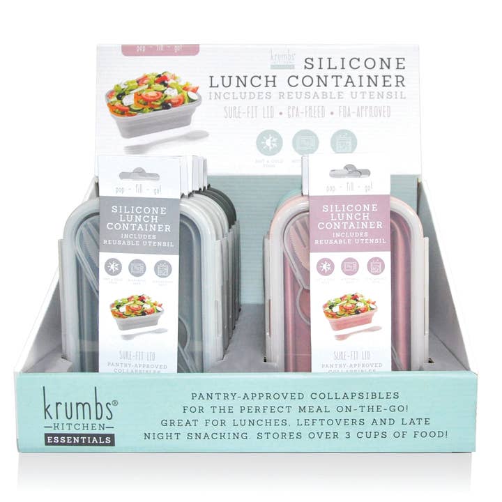 DM Merchandising - Wholesale Lunch Bag/Box - Krumbs Kitchen Essentials Silicone Lunch Container Assortmen2
