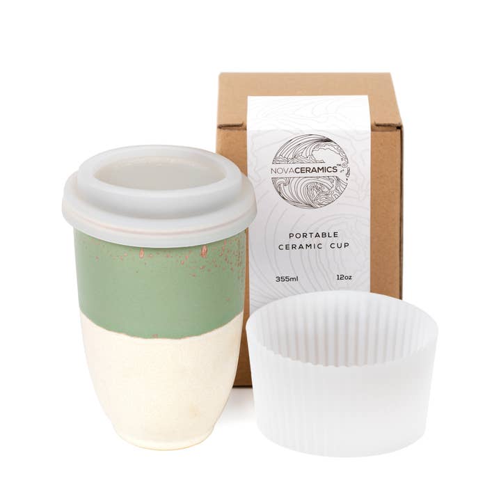 Nova Ceramics - Wholesale Coffee Mug - Sage Green Cup