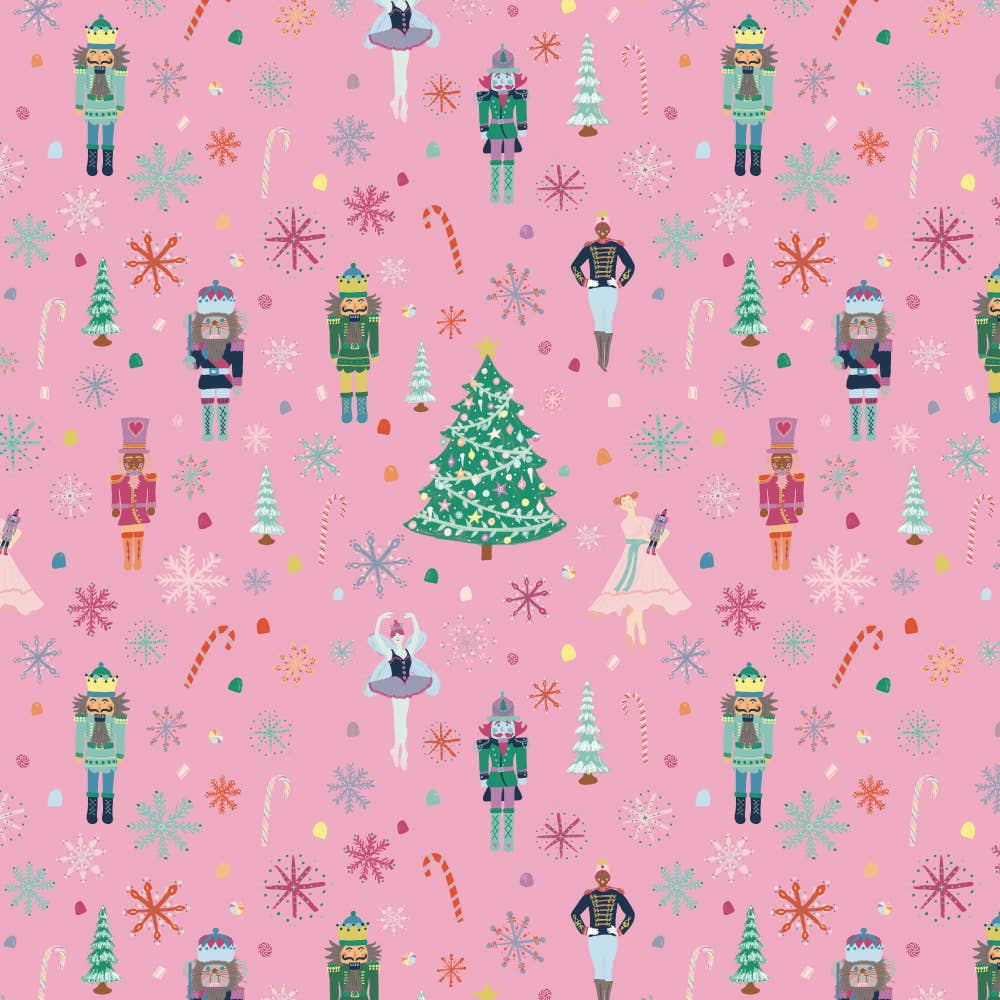 REVEL & Co. – wholesale Flat wrap – Nutcracker Wrapping Paper Sheet1