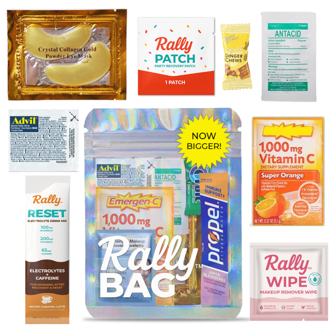 Real Vitamins - Vente Trousse de premiers secours - The Rally Bag - Kits pour la gueule de bois0
