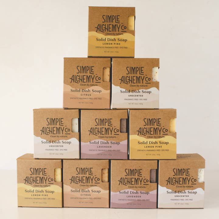 Simple Alchemy Co - Wholesale Dish Soap - Solid Dish Soap | Lemon Pine9