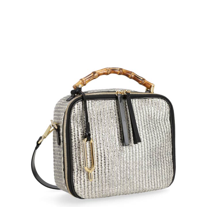 Quarzovivo - Vendita all'ingrosso Borsa con manico - Donna - BORSA ESTIVA IN TESSUTO RAFIA MADE IN ITALY - SISSI2