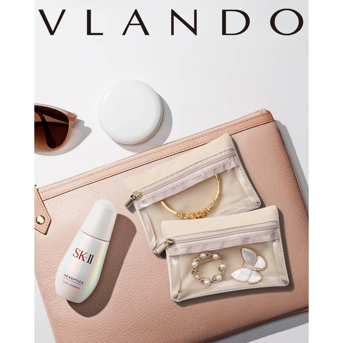 wandf - Wholesale Jewelry Box/Organizer - 6Pcs Portable Jewelry Storage Pouch, Transparent Zipper Bags12