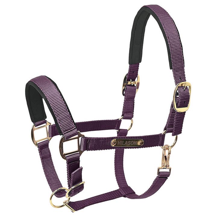 Wine Western Horse Top Grade Nylon Comfortable Flexible Halter for wholesale on Faire