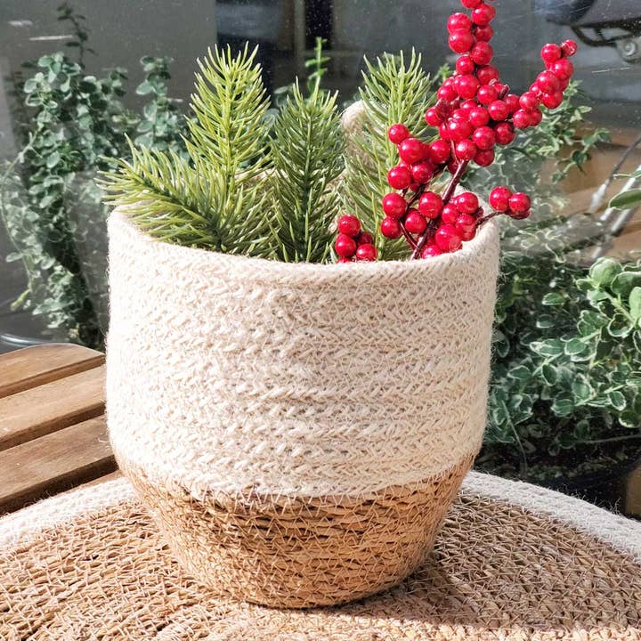 KORISSA – wholesale Basket – Handwoven Wall Basket • Amari Loop Bin - Natural-Set of 23