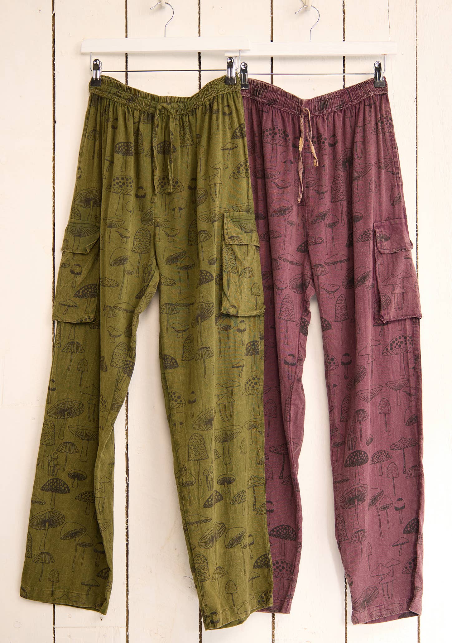 Namaste - Wholesale Pants - Women's - Mushroom Cargo Trousers6