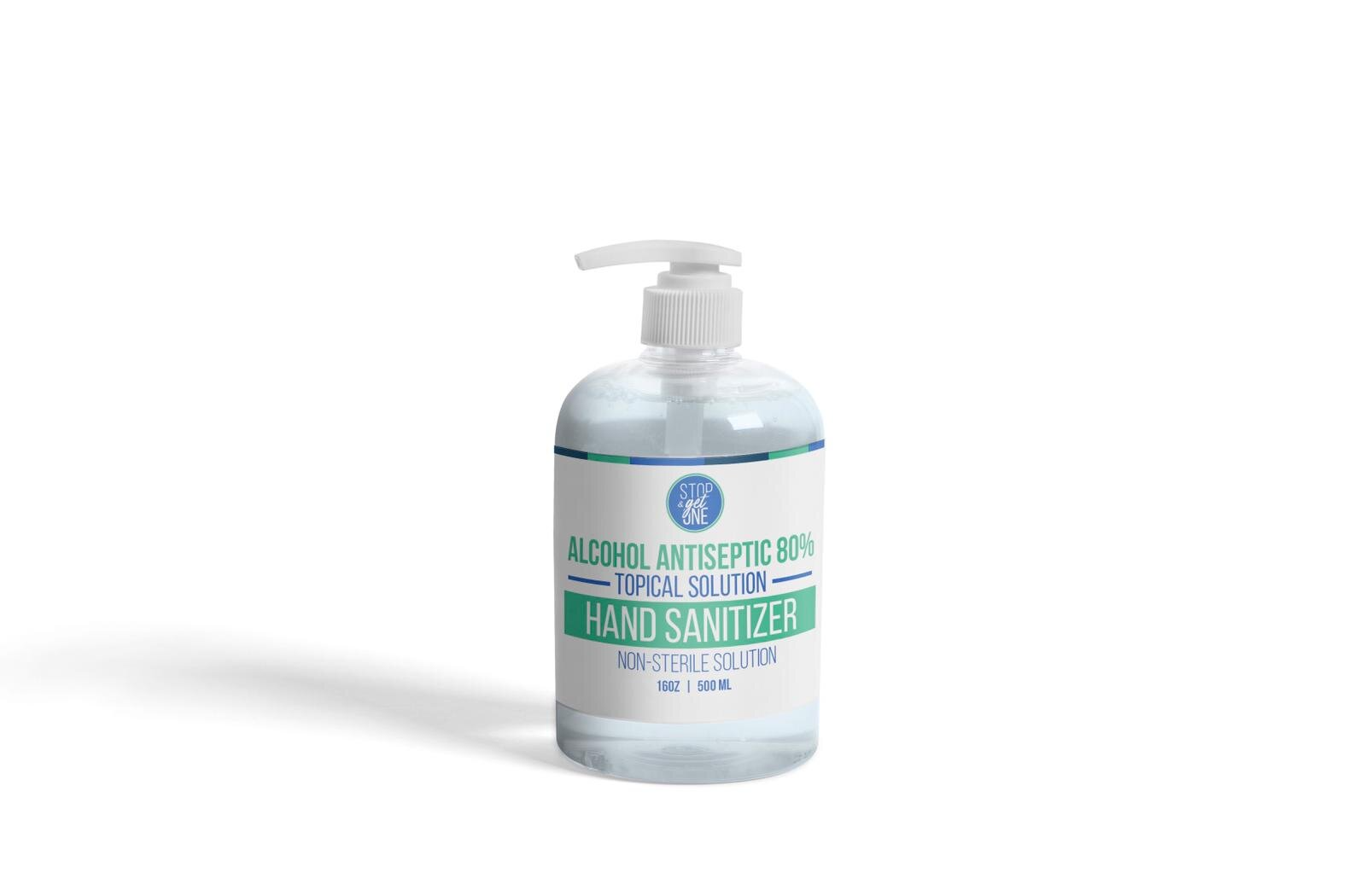 STOP & GET ONE - Wholesale Hand Sanitizer - Ultra Premium Hand Sanitizer Anti COVID 16.9 oz 80 Percent0