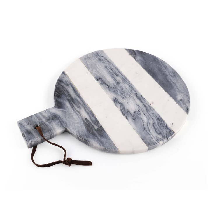 Barolo Striped Marble Cheese Board for wholesale by INOX artisans