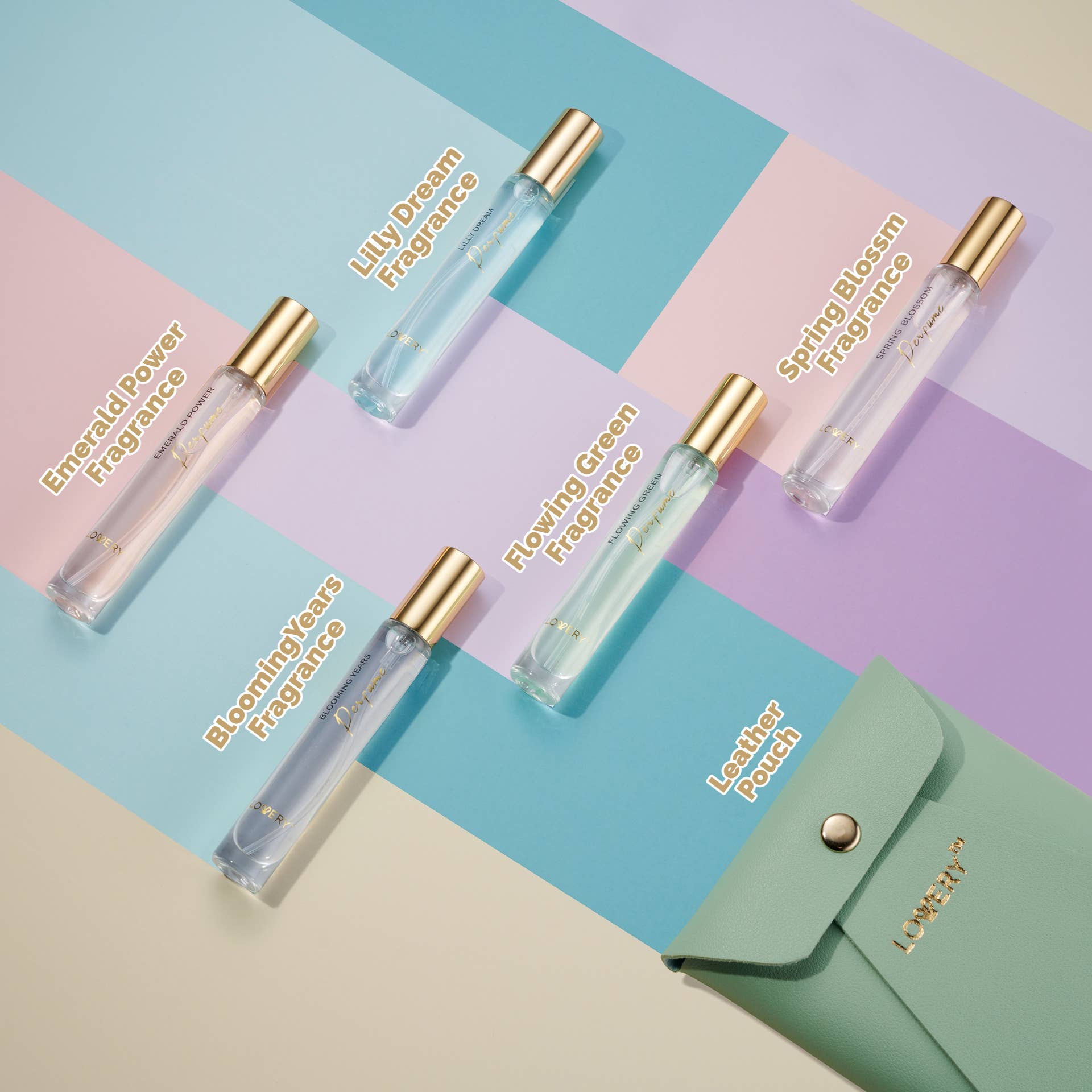 Lovery - Vente Coffrets de parfums à offrir - Stocking Stuffers, coffret cadeau de parfum - Eau de parfum 5 pièces4