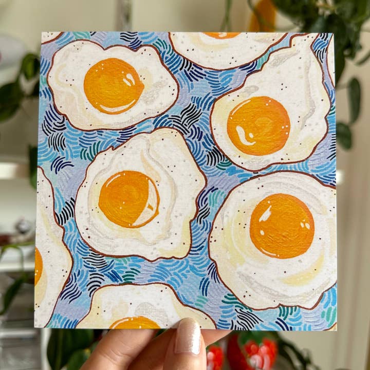 lu bremer design - Wholesale Art Print - eggs square mini art print - 5x59