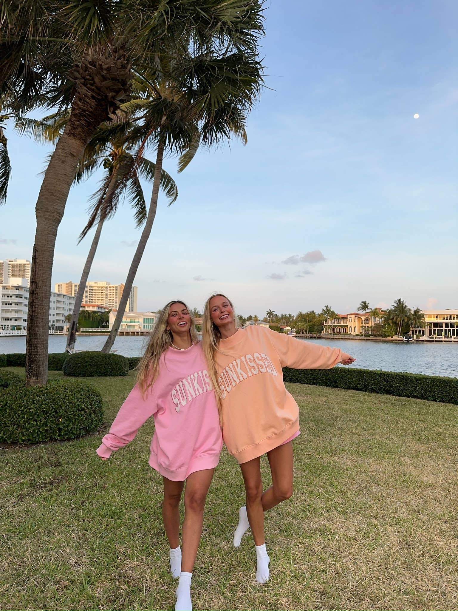 Lottie Pink Varsity Sunkissed Embroidered Mockneck Sweatshirt 100% Cotton for wholesale on Faire16