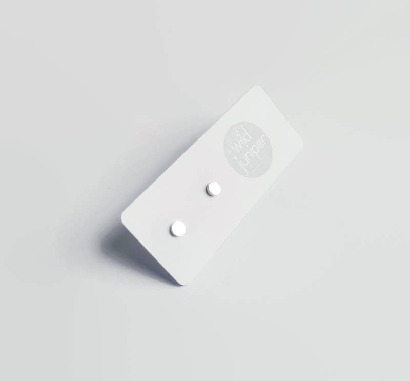 Wild Juniper - Venta al por mayor Pendientes de botón/aretes de poste - Pendientes de plata, tachuelas hipoalergénicas, círculos pequeños6