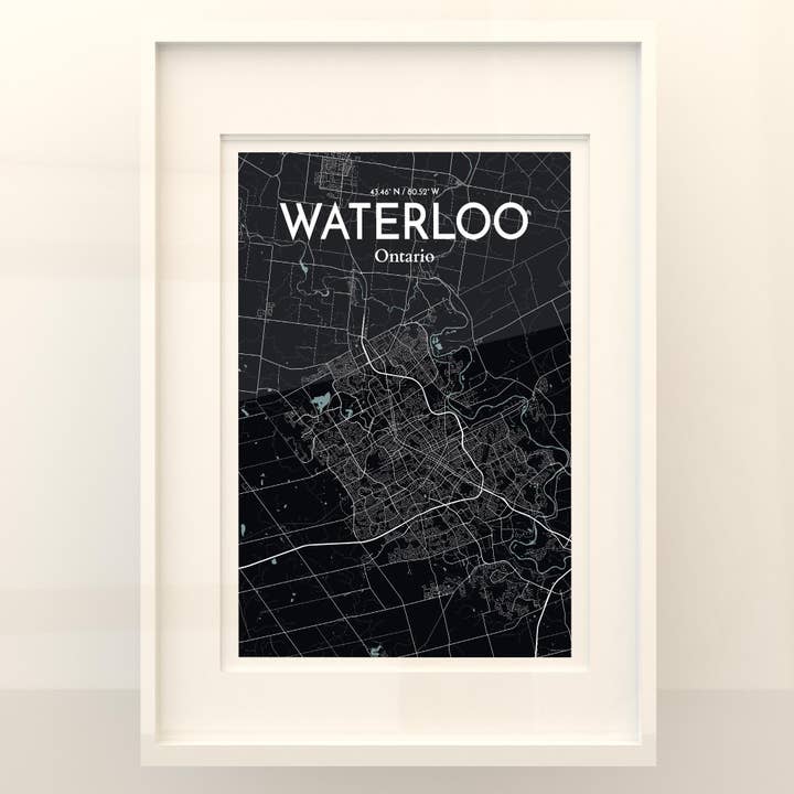 OurPoster.com - Wholesale Poster - Waterloo City Map Poster205