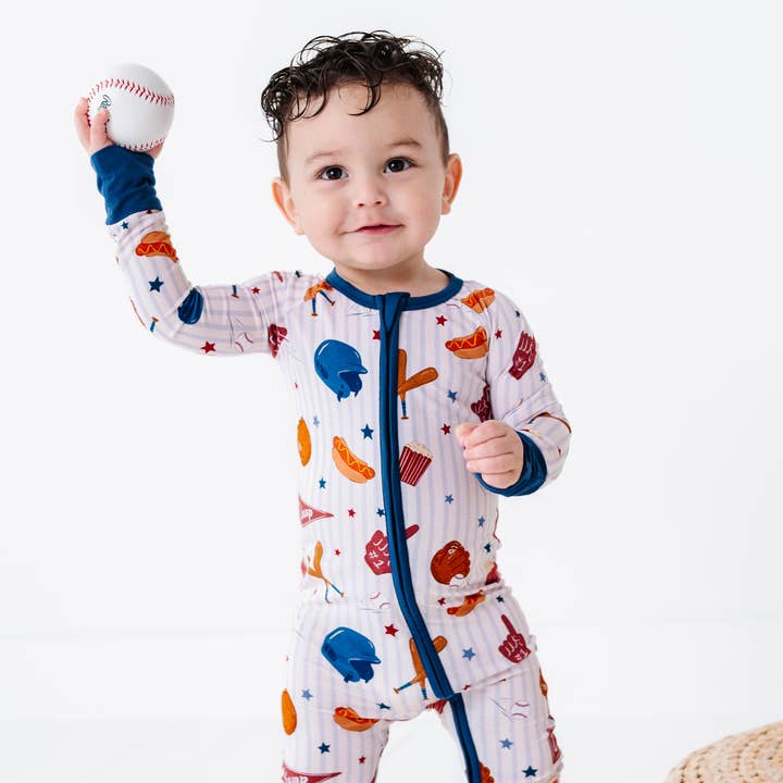 Grenouillères convertibles Rayures + Strikes pour la vente par Kiki + Lulu