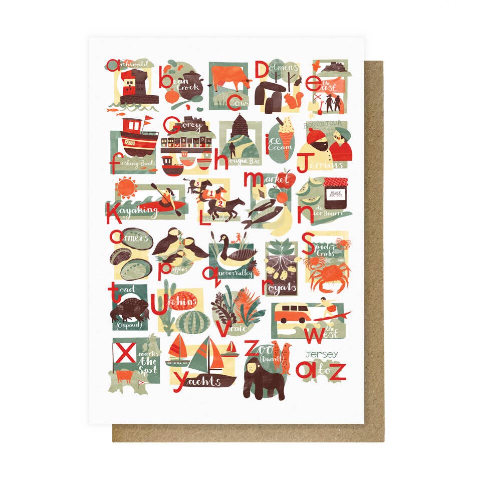 Lauren Radley – wholesale Everyday greeting card – Jersey A To Z Card0