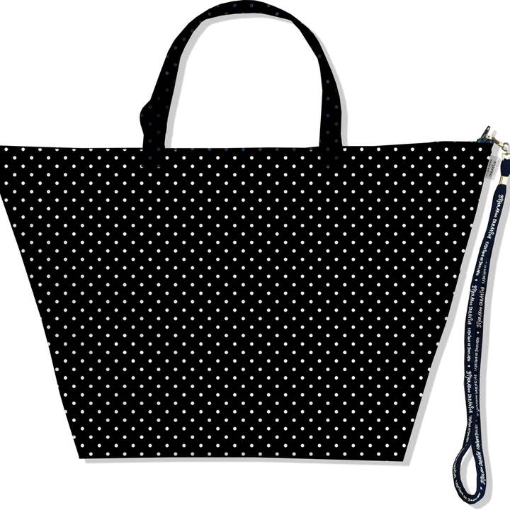 Sac Week End, Grand Sac de voyage petits pois blancs noir pour la vente par BISTRAKOO