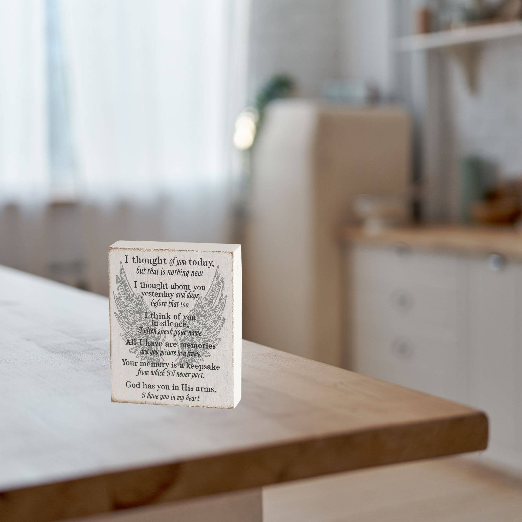 Dicksons - Wholesale Desk/Tabletop Sign - Ttop Plk I Thought of You Today Mdf 3"H1