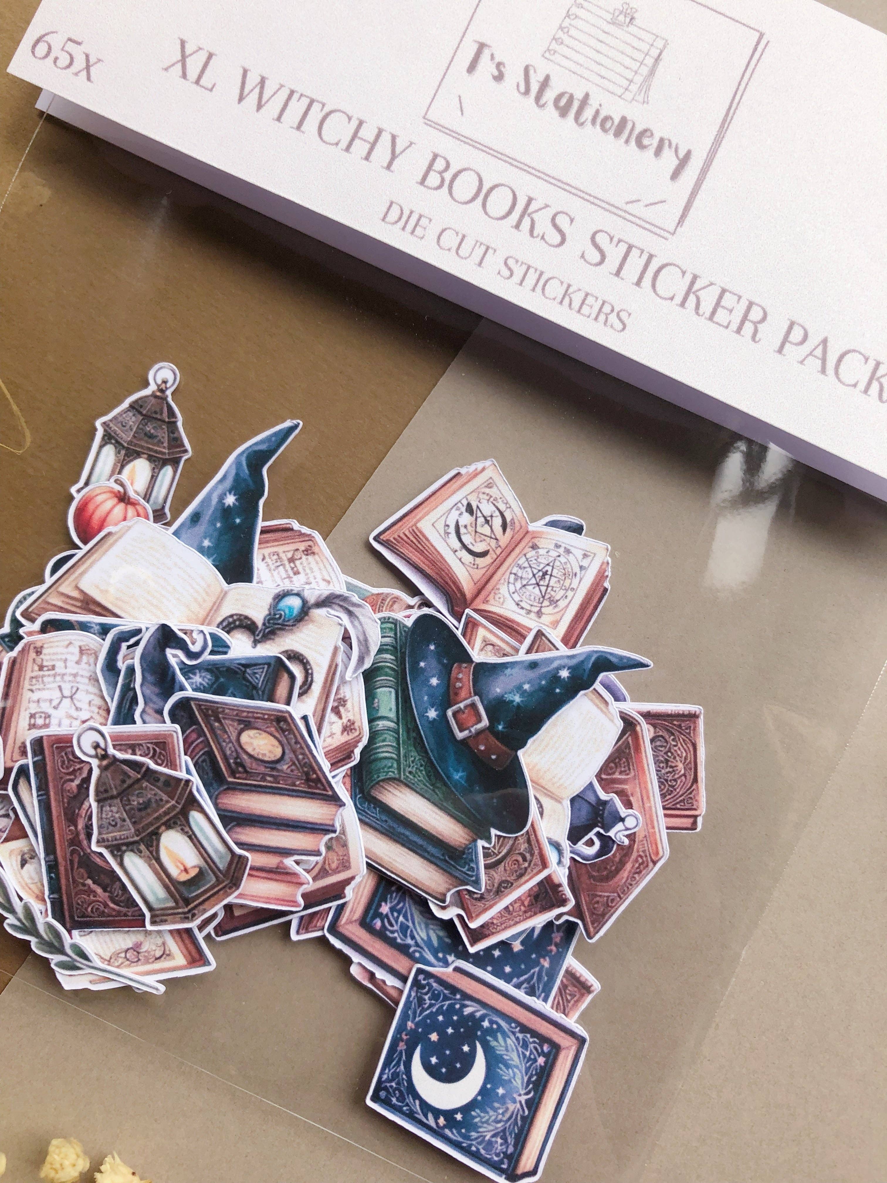 T's Stationery - Wholesale Sticker - "65Pcs XL Witchy Books" Sticker Pack6