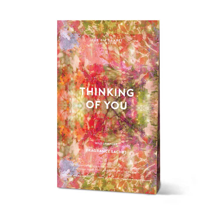 The Gift Label Scented Sachet Thinking Of You Wild Lavender for wholesale by Oli Olsen