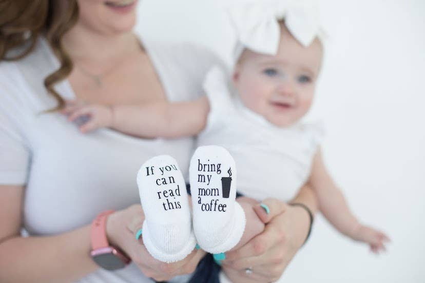 Dorothy’s Reason - Wholesale Socks - Baby - If you can read this Bring My Mom a Coffee® Baby Socks Gifts10