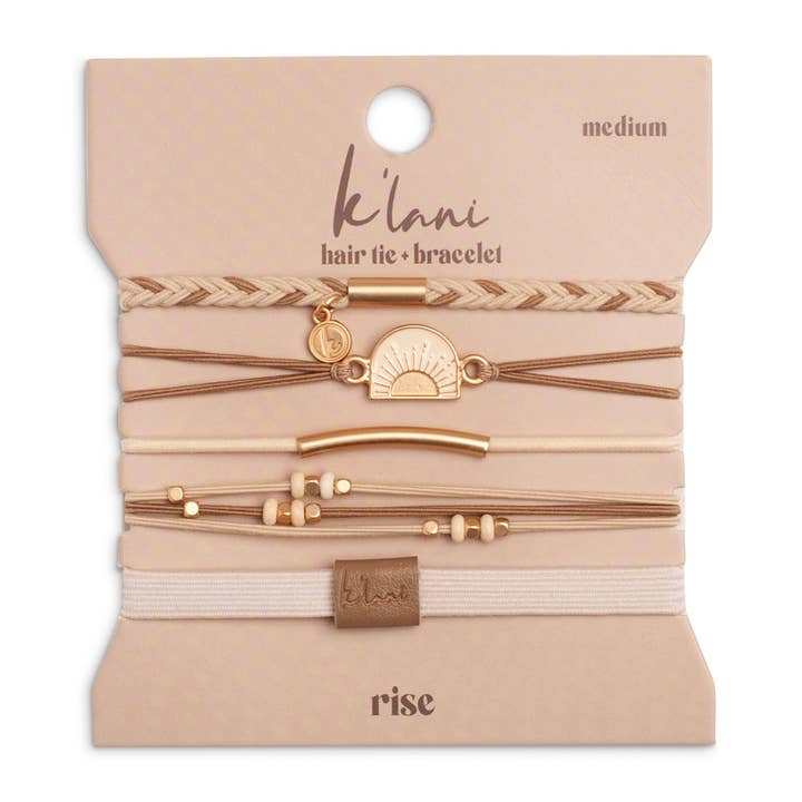 K'Lani hair tie bracelets - Wholesale Jewelry Set - Rise Hair Tie Bracelets