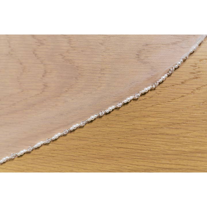 Brides and Belts - Wholesale Veil - Women's - Josephine Beaded Edge Veil with Comb3